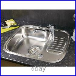 Single Bowl Polished Stainless Steel Kitchen Sink Reginox Regidra RL 226 S 2TH