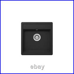 Single Bowl Sink 490 x 510mm Onyx Black RRP £480, Schock Nemo N-100S Granite