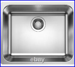 Single Bowl Undermount Chrome Stainless Steel Kitchen Sink Blanco Supra 400-u