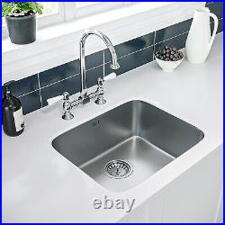 Single Bowl Undermount Chrome Stainless Steel Kitchen Sink Enza Isa BeBa 26182