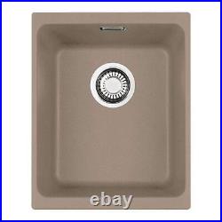 Single Bowl Undermount Kitchen Sink In Oyster, Fragranite Franke KBG 110-34 OY