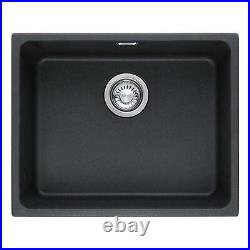 Single Bowl Undermount Kitchen Sink Onyx Black Fragranite Franke KBG 110-50 ON