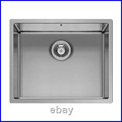 Single Bowl Undermount and Inset Chrome Stainless Steel Kitchen Sink BeBa 26191