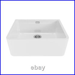 Single Bowl White Ceramic Belfast / Butler Kitchen Sink Ta BUN/ESMEWH595/85404