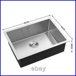 Single/Double Bowl Kitchen Sink Stainless Steel Undermount Drainer Waste Kit NEW