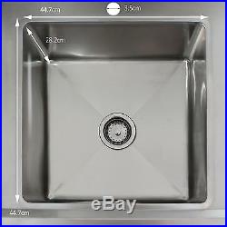 Sink Stainless Steel Commercial Catering Kitchen Single Bowl 1.0 Unit LH Drainer