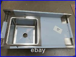 Sink Stainless Steel Commercial Catering Kitchen Single Bowl 1.0 Unit RH A5413
