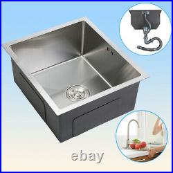 Square Large 51x45 Undermount Kitchen Sink Stainless Steel Single Bowl Full Kits