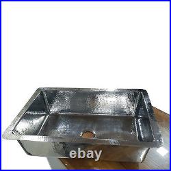 Stainless Steel Front Apron Hammered Single Bowl Kitchen Sink