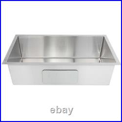 Stainless Steel Kitchen Sink Commercial Catering Washing Single Bowl Drainer Kit