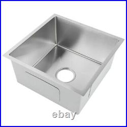 Stainless Steel Kitchen Sink Undermount Sinks Single Bowl Basin for Washing Dish