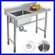 Stainless-Steel-Mount-Standing-Kitchen-Sink-Single-Bowl-Commercial-Catering-01-jas