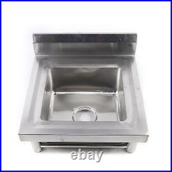 Stainless Steel Single Sink Bowl with Legs Cafe Kitchen Sink Laundry Mop Trough