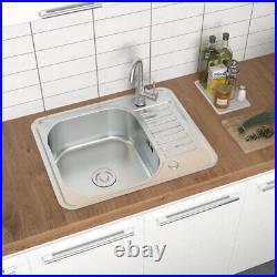 Stainless Steel Sink Prep Commercial Kitchen Wash Table Drainer Hand Basin Sink
