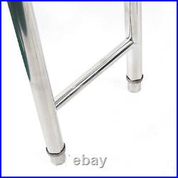 Stainless Steel Sink Single Bowl Kitchen Wash Table Commercial Catering Durable