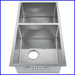 Stainless Steel Undermount Kitchen Sink Commercial Catering Single Double Bowl