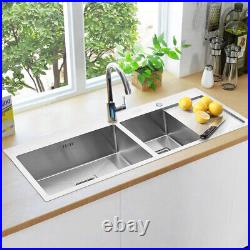 Stainless Steel Undermount Kitchen Sink Rectangular Single Bowl Kitchen Basin