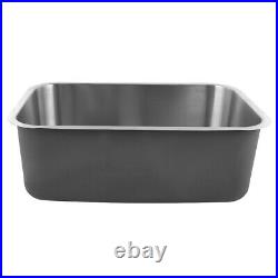 Undercounter Single Bowl Stainless Steel Kitchen Sink for Home Restaurant Silver