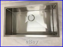 Undermount Kitchen Sink Large Single Bowl, 750x440x200mm, Square Corners