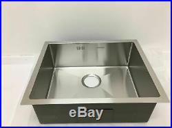 Undermount Kitchen Sink Single Bowl Stainless Steel, 1.2mm Thick, 540x440x200mm