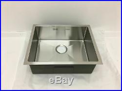 Undermount Kitchen Sink Single Bowl Stainless Steel, 1.2mm Thick, 540x440x200mm