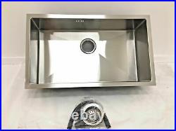Undermount Kitchen Sink Single Bowl Stainless Steel 750x440x200mm, Square Corn