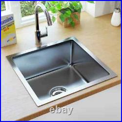Undermount Kitchen Sink Waste Strainer Single Bowl Stainless Steel 3 mm Thick UK