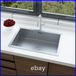 Undermount Kitchen Stainless Steel Sink Single/Twin/1.5 Bowl Drainer Waste Kits