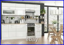 White Gloss Kitchen Cabinet Cupboard Base Unit 80cm Franke Single Bowl Sink Rosi