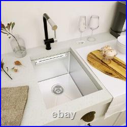 Workstation Kitchen Sink Undermount Single Bowl with WorkFlow Ledge 16 Gauge